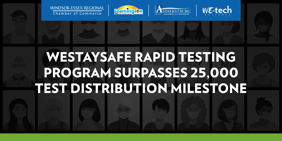 WEtechAlliance's tweet photo. #WEStaySafe surpasses 25k distribution goal of free rapid tests to small & medium-sized businesses in #YQG.
"The regular use of rapid tests can help businesses re-open safely, and those who are open to remain in business." - @rakeshnaidu1212
Details ➡️ https://t.co/azCXbhqnwn https://t.co/FrnT7ThgBL