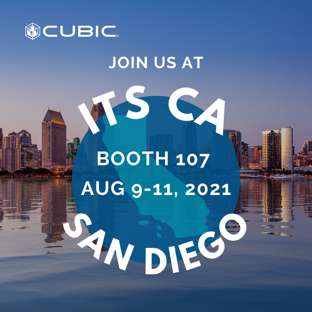 Cubic Transportation Systems (@cubicts) on Twitter photo We're excited to be attending ITS CA next week to demonstrate our <a href="/GRIDSMARTTech/">Cubic | GRIDSMART®</a> and <a href="/Trafficware/">Cubic | Trafficware</a> ITS technologies.
If you'll be in attendance, stop by booth 107 to pay us a visit or use this link to schedule a meeting with us: bit.ly/3l9P0RL
#ThisIsITS #ITSCA2021 We're excited to be attending ITS CA next week to demonstrate our <a href="/GRIDSMARTTech/">Cubic | GRIDSMART®</a> and <a href="/Trafficware/">Cubic | Trafficware</a> ITS technologies.
If you'll be in attendance, stop by booth 107 to pay us a visit or use this link to schedule a meeting with us: bit.ly/3l9P0RL
#ThisIsITS #ITSCA2021