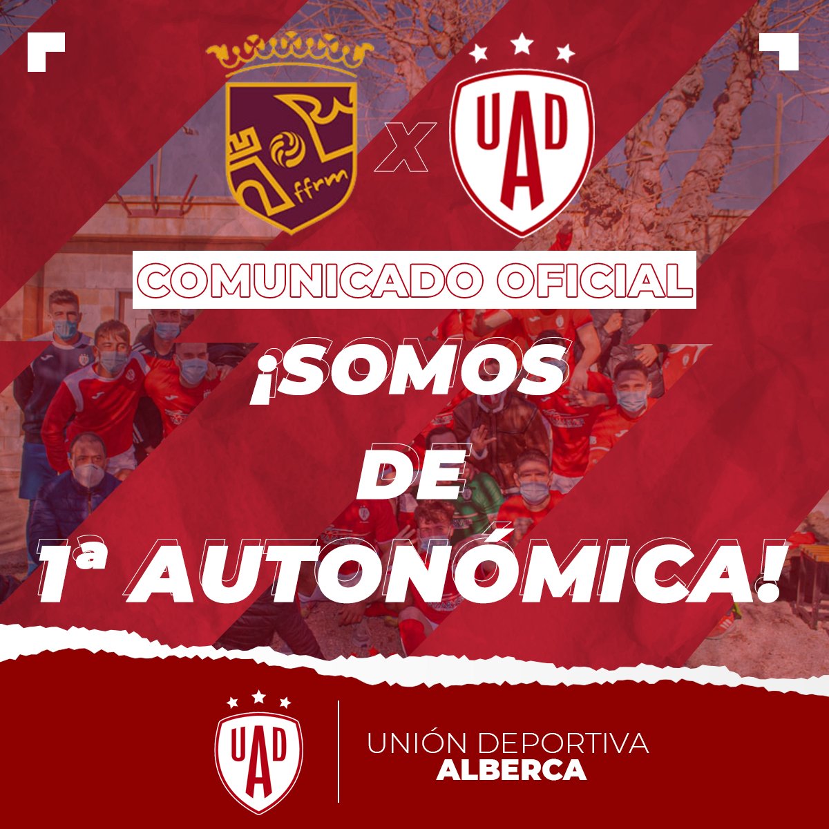 🔴⚪ 𝘾𝙊𝙈𝙐𝙉𝙄𝘾𝘼𝘿𝙊 𝙊𝙁𝙄𝘾𝙄𝘼𝙇 ⚪🔴

Tras la última reunión de la <a href="/ffrm_es/">FFRM</a> y la reubicación de todos los clubes de las categorías regionales, os tenemos que decir que en la temporada 2⃣0⃣2⃣1⃣/2⃣0⃣2⃣2⃣....

❤️❤️¡¡𝗦𝗢𝗠𝗢𝗦 𝗗𝗘 𝟭ª 𝗔𝗨𝗧𝗢𝗡𝗢́𝗠𝗜𝗖𝗔!!❤️❤️