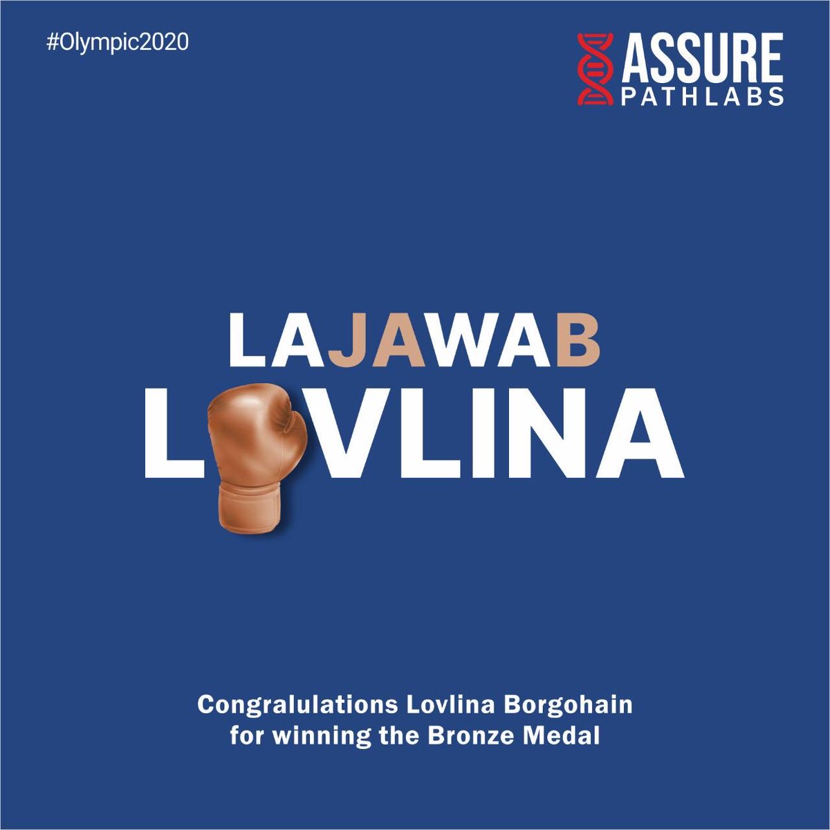 assure_pathlabs's tweet image. Congratulations Lovlina