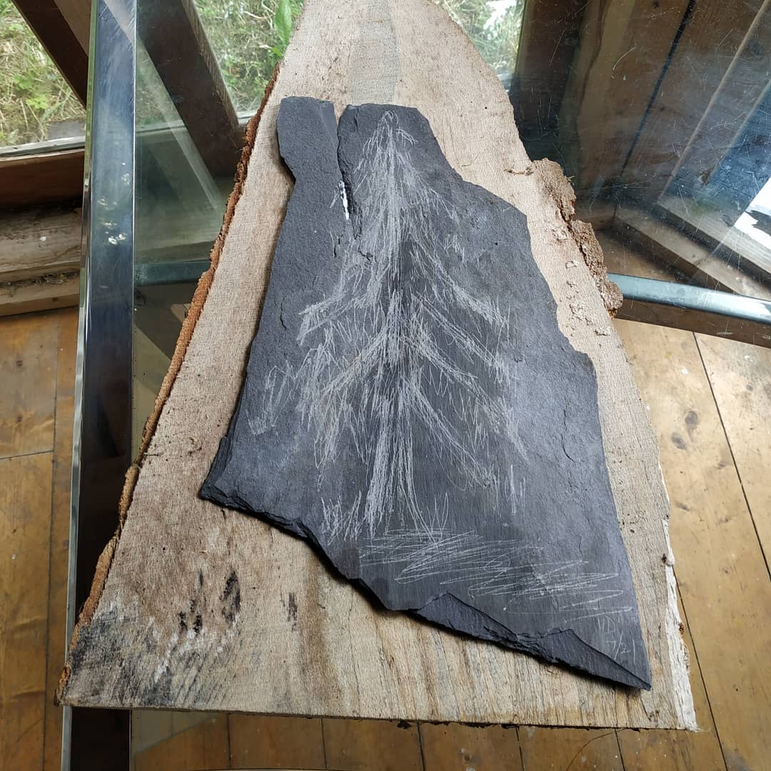 YvonneDevine12's tweet photo. I've been studying trees & sketches of leaves turned into slate drawings with an aluminium nail.
#trees #treeart #treelife #forests ##forestschool #woodlands #woods #ancientwoods #irishtrees #irishforests #slatedrawings #ecoart #ecohome #drawing #irishhomes #irishinteriors https://t.co/OG7BMbaf5N