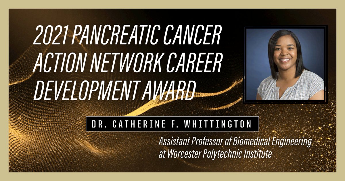 Congrats to @cfwhitt (BME PhD, Purdue '12), for receiving the @PanCAN Career Development Award. Her field-defining research modeling pancreatic cancer in the lab will help us understand the relationship between risk factors and #PancreaticCancer development. #nextgiantleap