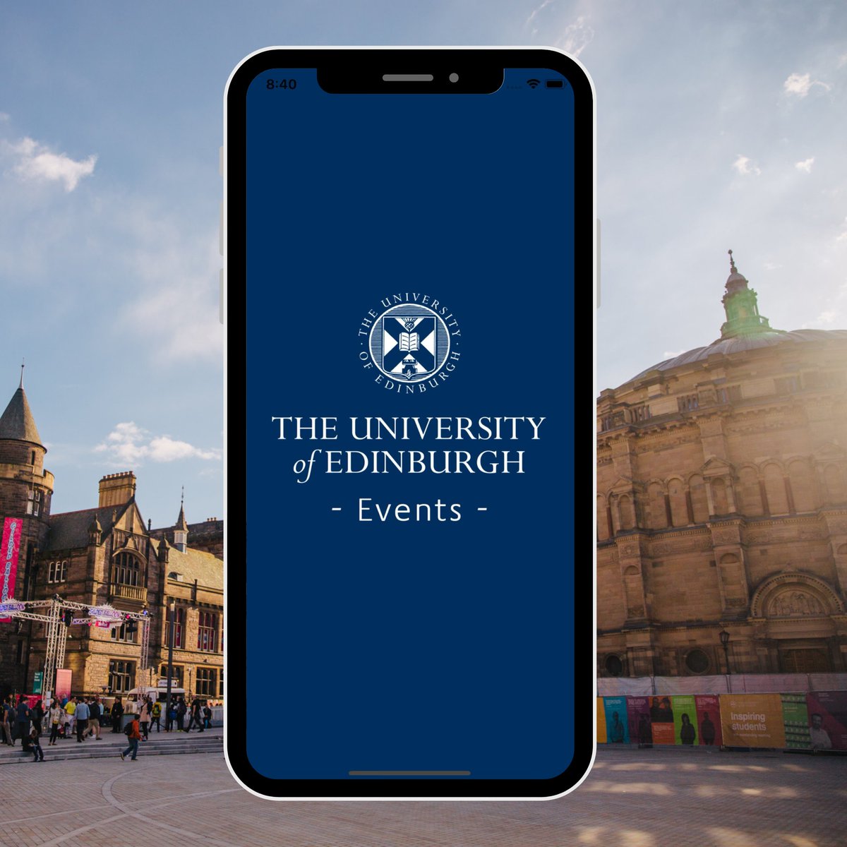 Have you downloaded The University of Edinburgh Events App yet? 📲 In addition to listing all events, the app has loads of useful information, checklists and general advice for new students! 💙 

Download it now 👇 
eusa.link/UoE