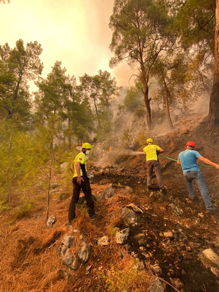 Karayel Mevkii Yangın söndürme operasyonundayız. Çalışmalar tüm hızıyla havadan ve karadan devam ediyor. #KöyceğizYanıyor #yanmayanyerkalmadı