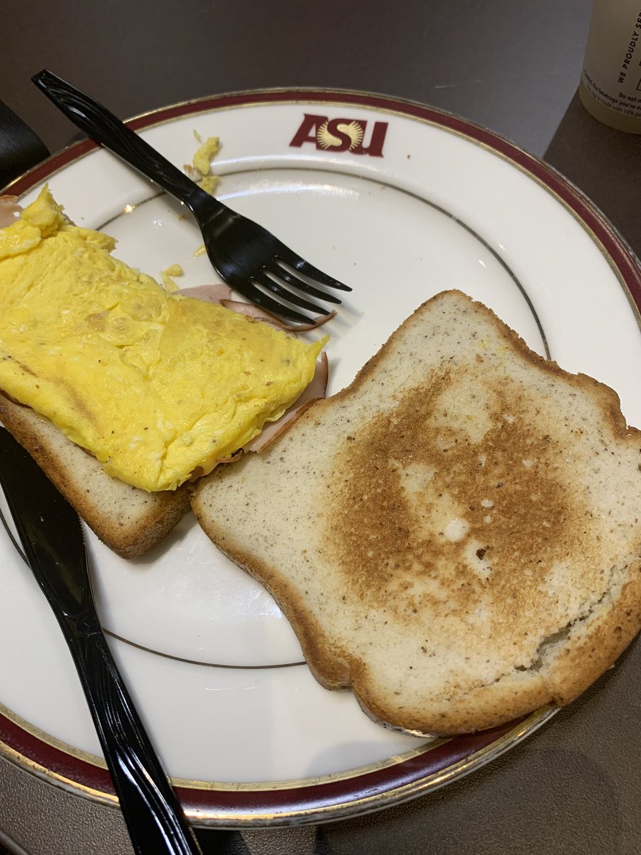 A perk of being #glutenfree - I get to eat off a plate with the <a href="/ASU/">Arizona State University</a> logo! #IELOL