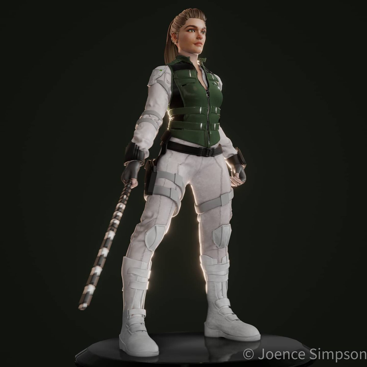 joence_artz's tweet photo. Yelena Belova from Black Widow 
#YelenaBelova #BlackWidow #FLORENCEPUGH #florence #NatashaRomanoff #ScarJo #3drender #3dsculpting #Zbrush #Maya #MD #SubstancePainter #blender #Marvel #Hawkeye #3dart #3dmodeling #WhatIfMarvel #WhatIf https://t.co/3FtdbtA864