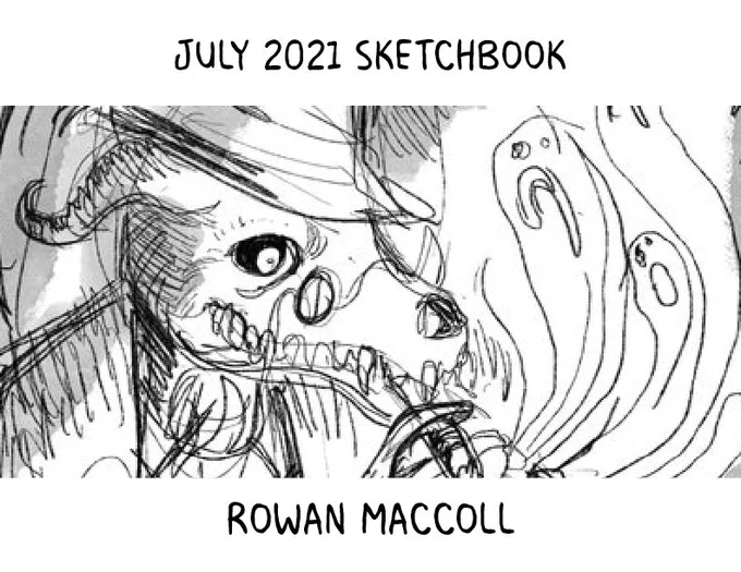 Hey there! 
My July 2021 Sketchbook is now up on my gumroad! Get a look behind the curtains and see sketches, illustrations that didn't work out, and stuff I'm just generally too embarrassed to put on social media!

Retweets are welcome!

https://t.co/WiBQS4jJBz 