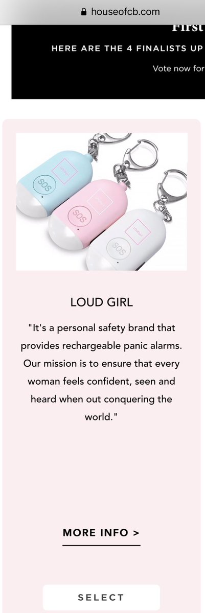 LoudGirlLDN's tweet photo. LOUDgirl has been shortlisted for a cash prize of £10,000 via the @HouseOfCB’s #cbwomen4women initiative - we would really appreciate if you would support us so we can support your safety! 

Vote on the House of CB website now 

💕 https://t.co/5ak1LscLIy