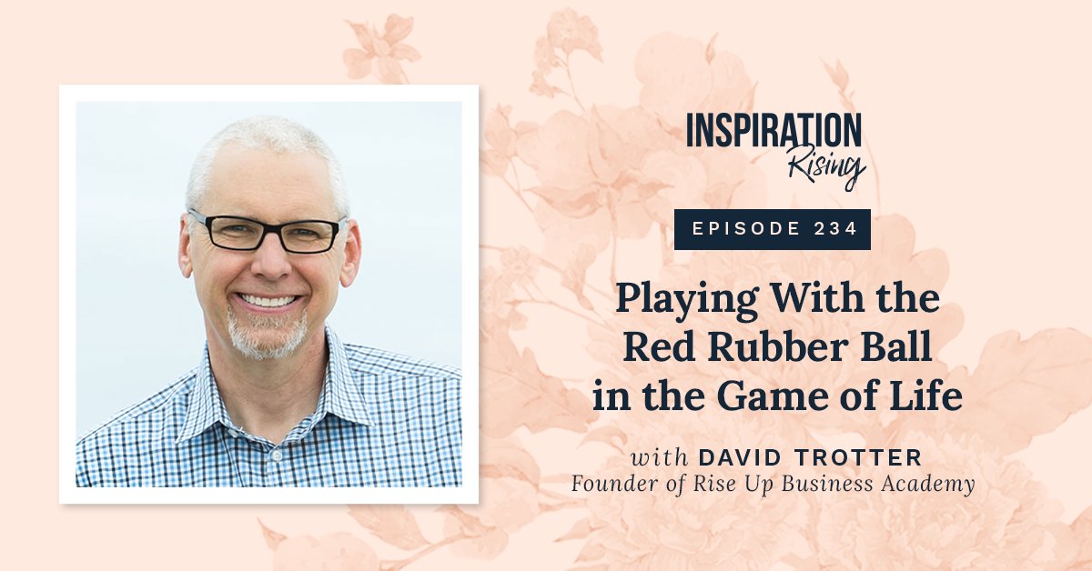In this episode, I share what it was like to sit outside my school in Kentucky and reflect on #thankfulness as a portal to #playfulness and the possibility that life is simply a game. Listen to Inspiration Rising via your #podcast app or on our website at InspoRising.com/RedRubberBall.
