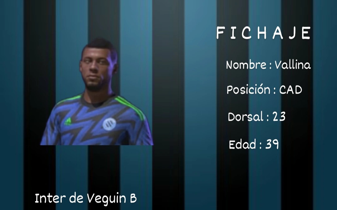 🤝📝[#PRESENTACIÓN-#OFICIAL] #FIFA22 #PS5 

🔹Con ganas de sumar, con ganas de luchar, damos la bienvenida a un nuevo refuerzo en nuestra línea defensiva.

¡Juntos a por el objetivo #Vallina! #PuxaInter💙🖤