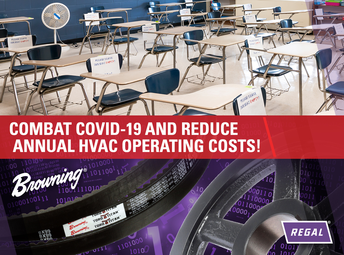 Students are returning to school- but according to the GOA, the #ventilation systems in up to 1/2 of US schools need updating to help prevent #COVID19 spread!

Maximize a building’s #HVAC system with a video efficiency and reducing annual operating costs: regalbeloit.com/products/mecha…