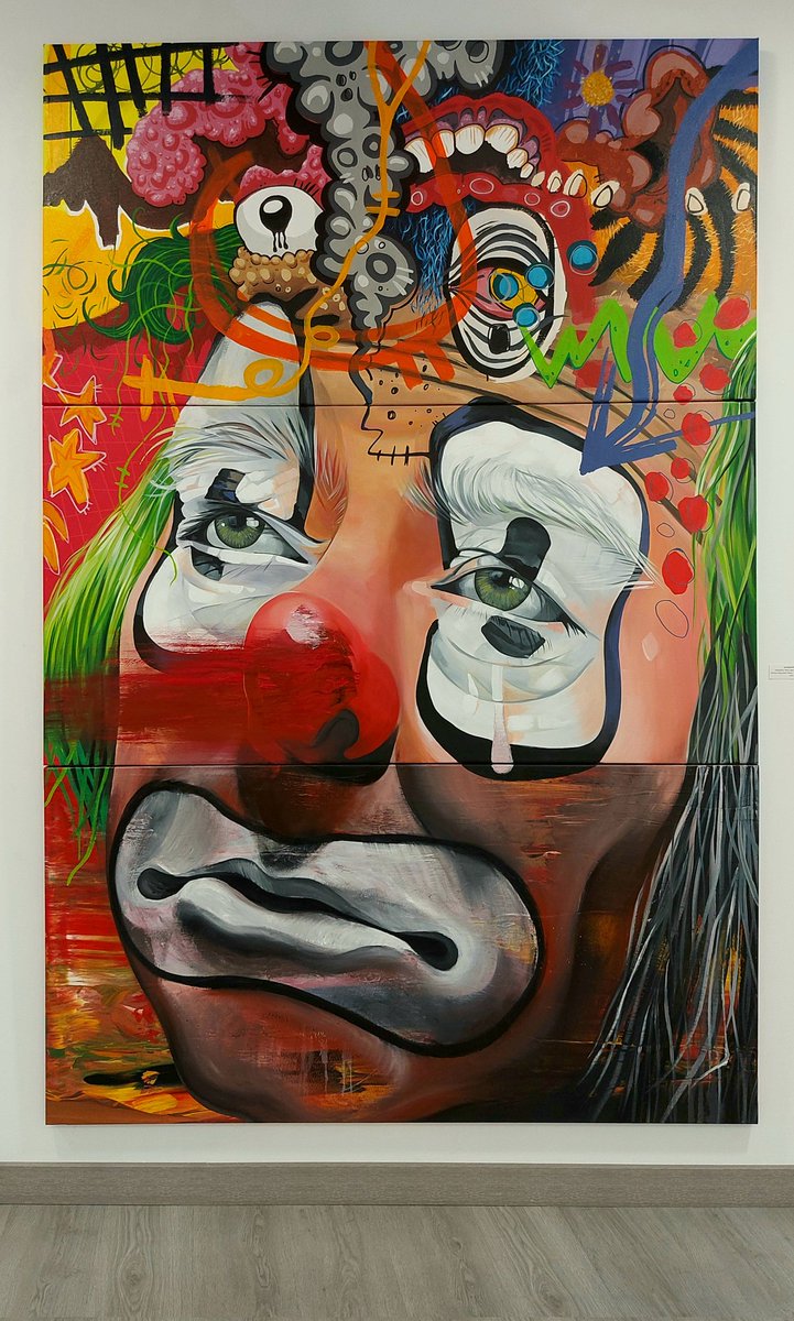 Obra "coral" (técnica mixta sobre lienzo | 225x150 cm. | 2021) para la expo 'FUNAMBULI' (Ancora Art Gallery), que hemos realizado <a href="/Juanquimo/">Juan Quintana</a> <a href="/rafalopezartist/">RAFA LÓPEZ art</a> y el que escribe (y pinta).