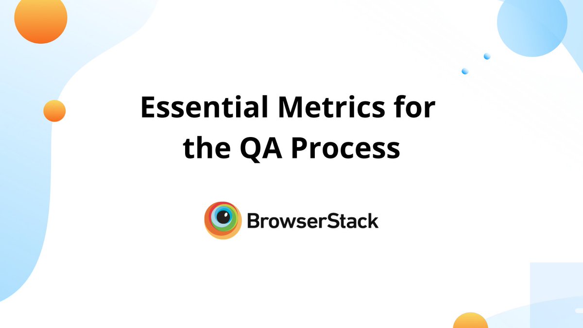 browserstack's tweet image. Is your #QAProcess meticulously planned out and monitored? 📊

Establish the markers of success in the planning stage, and compare them after the actual process. 🔬

Learn how 👉 ow.ly/CTdz50FKnA5 👈