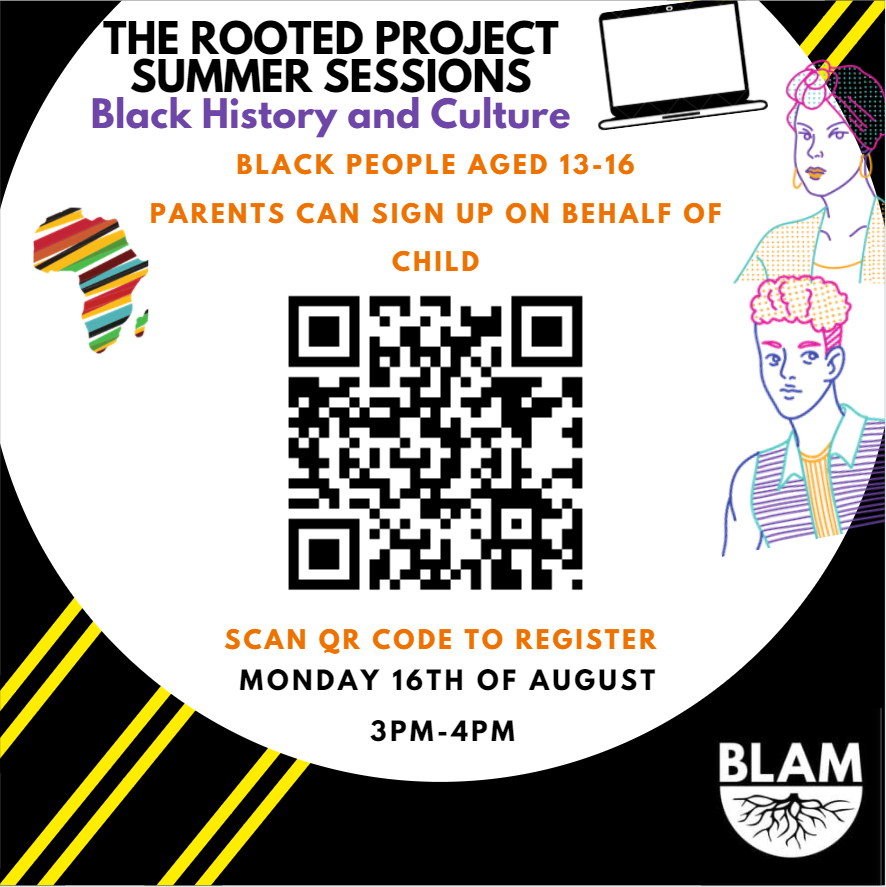 📣Rooted project sessions are back! Do you want to learn more about Medieval Africa, Caribbean history , the Windrush Generation and more Black History? 

📅Monday the 16th of August 
🕒3pm -4pm
Register today (parents can sign up on behalf of children)
forms.gle/EykyzBAtwWa51A…