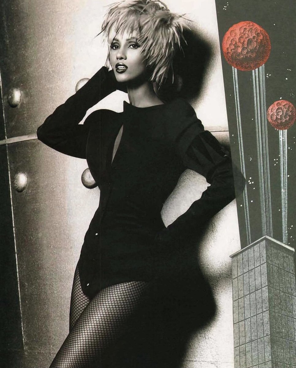 In Russia 1990 for Blitz Magazine photo: Brad Branson Artwork: Fritzo Kok in <a href="/ManfredTMugler/">ManfredThierryMugler</a> #IMANarchive