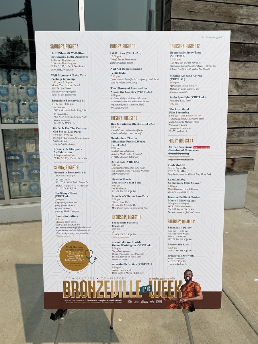 KimShineTV's tweet photo. #BronzevilleWeek lineup https://t.co/eIfs4cAeGl