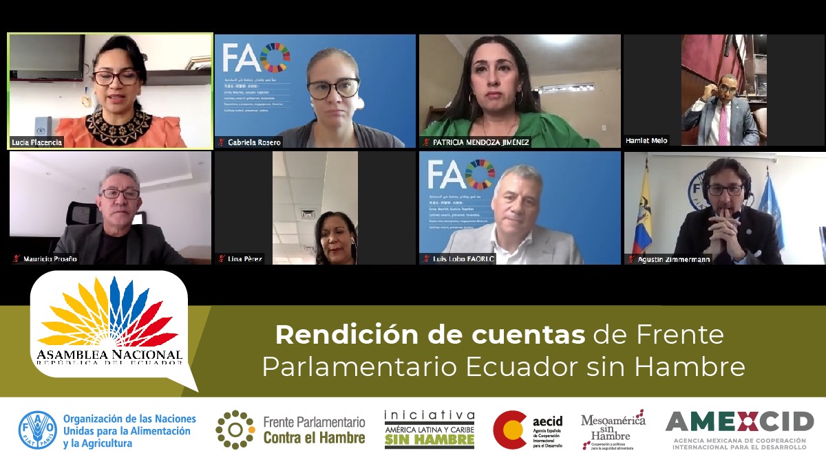 ALCsinhambre's tweet photo. 🇪🇨 AHORA - Frente Parlamentario Ecuador sin Hambre 2017 - 2021 da a conocer sus principales resultados logrados ante @FAOEcuador @FAOAmericas  @FrenteHambre @Hamletamadomelo y nueva legislatura 

⭐️ Apoya @AECID_es @AMEXCID 

¡Sigue el hilo 👇! https://t.co/2zHyHVRrXb