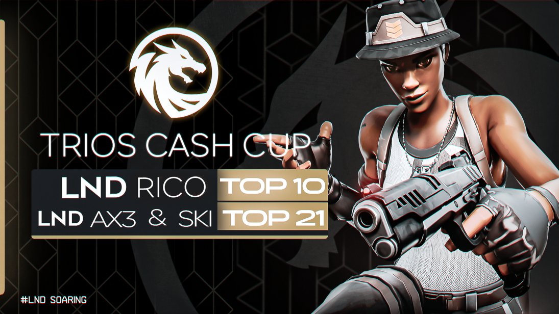 🐉 | Trios Cash Cup

#10 LND Rico

#21 LND AX3 &amp; LND Ski 

Well Done Legends! 

#LNDSoaring 🐉