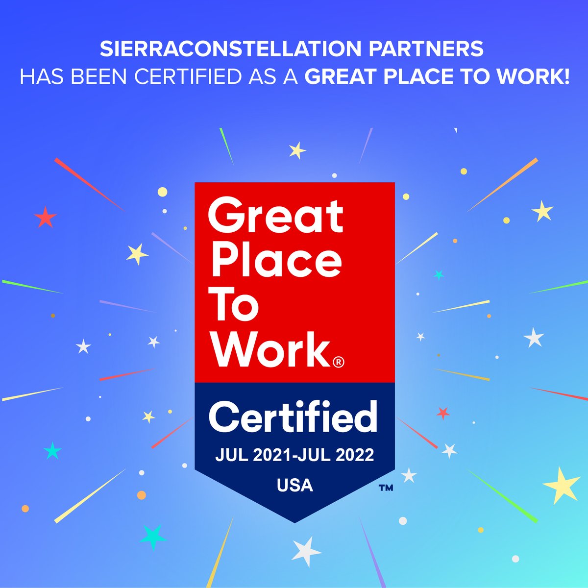 SCPartnersLLC's tweet photo. This achievement is a true reflection of our great culture driven by our team members. At SCP, we cultivate a collaborative and creative environment for our team and our clients, which allows us to propel our company beyond today and into the future. #greatplacestowork https://t.co/aQ565QIpYD