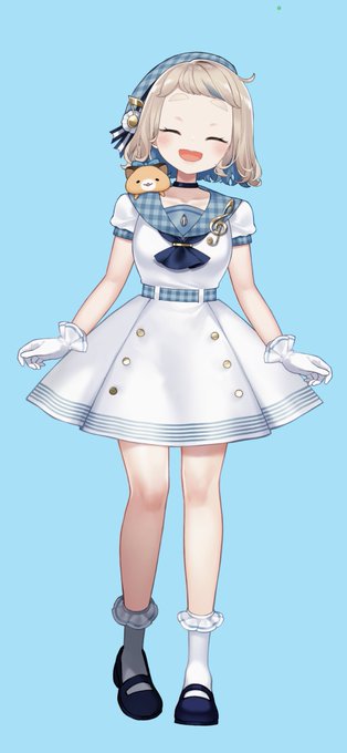 「blue sailor collar standing」 illustration images(Popular)