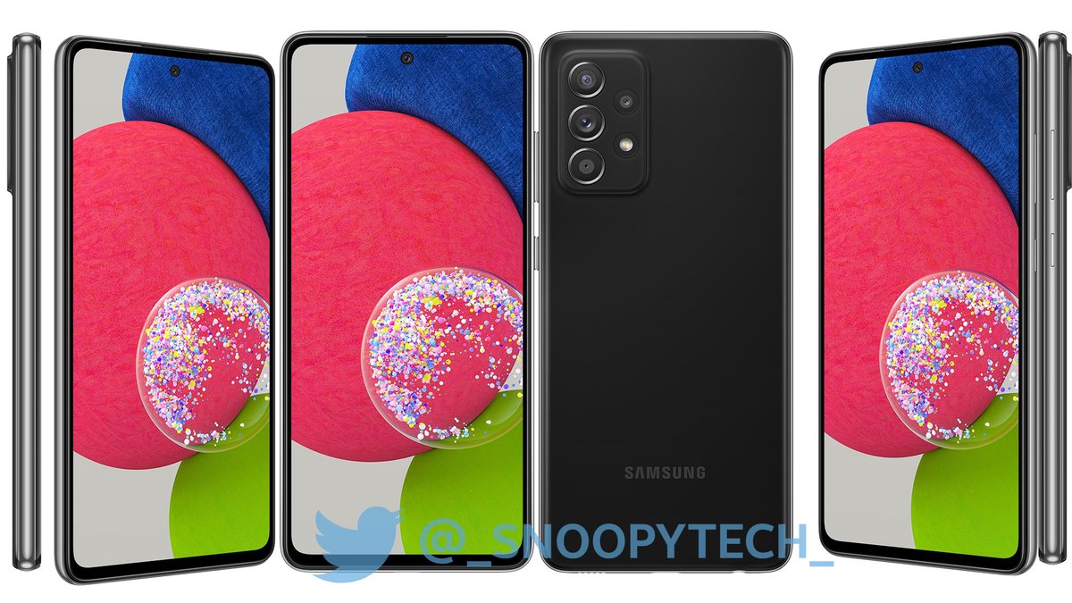 AnandTech15's tweet image. Samsung Galaxy A52s 5G - official render , specifications , exp price &amp;amp; launch date

Snapdragon 778G soc
32mp 🤳
64mp quad rear camera
Awesome white , black , violet &amp;amp; mint
Android 11
128gb rom
September 
€450 (39.4k / $532)

#A52s #GalaxyA52s #SamsungA52s #SamsungGalaxyA52S