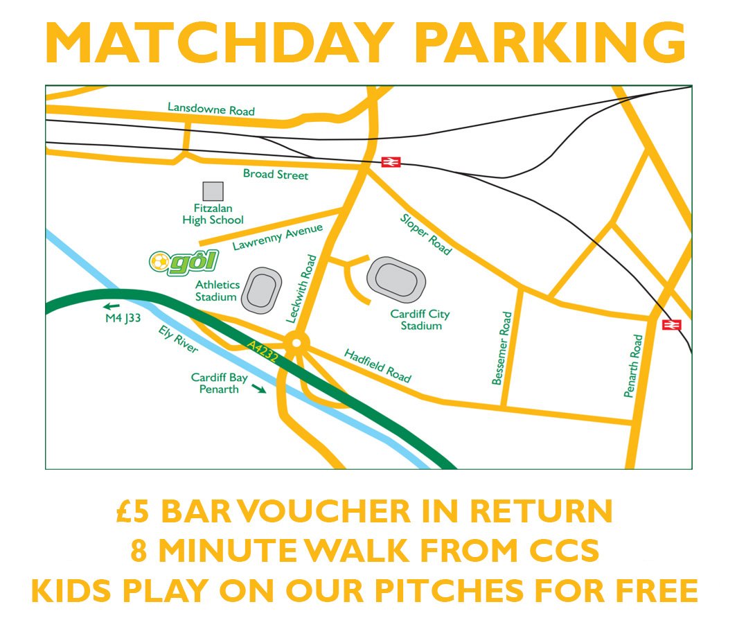 @BFCDrinkers Happy to host Barnsley fans for the game against Cardiff City on Saturday. £5 parking with a £5 bar voucher in return. Kids play on our pitches for free. 10 min walk to stadium. Prebook via: principalityparking.com/product/cardif… Could you RT to your followers please?