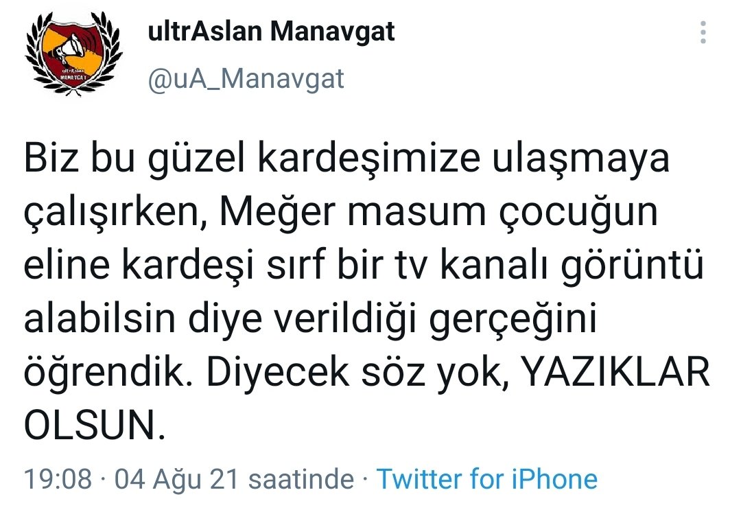 Biz sizden razıyız. 
<a href="/uA_Manavgat/">ultrAslan Manavgat</a>  <a href="/ultrAslan/">ultrAslan</a>