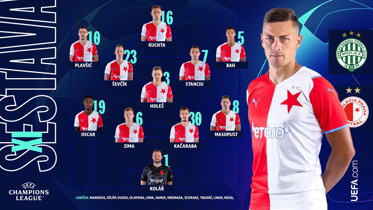 SK Slavia Praha on X: 👥 Na Olomouc vybral trenér Jindřich