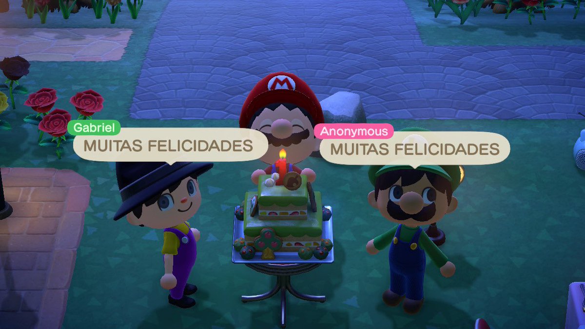 xastheus's tweet photo. Fizeram uma festa surpresa pra mim no Animal Crossing mano 😭❤️ eu amei demais, hoje o dia está sendo muito melhor por causa de vcs, meus amigos e toda essa comunidade maravilhosa 🎈🎊 🎂 Obgd pela surpresa @centralg4mes04 @tavareszeus2001 🥰 #AnimalCrossing #ACNH #NintendoSwitch https://t.co/Aet7wkhxru