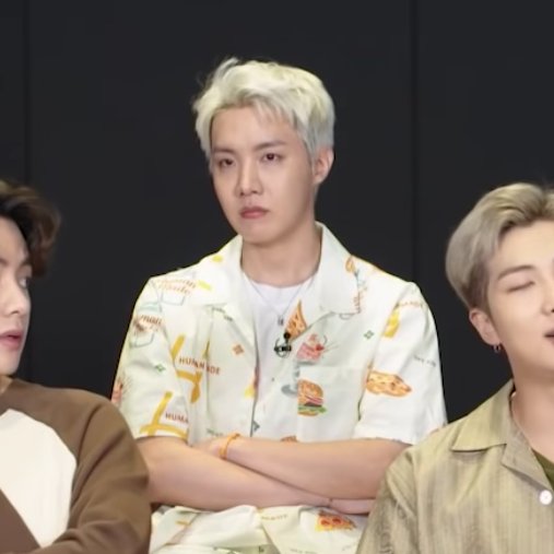prodK0YA's tweet photo. hoseok's face when they asked "does bts watch anime" 😭😭😭😭😭😭😭😭😭 https://t.co/kvY8V3cJ4T