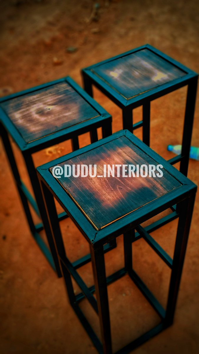 dudu_interiors's tweet photo. Dm @dudu_interiors 
And place in your order today...
Metallic kitchen stools
#rusticworks
#dudupallets
#kitchenstools https://t.co/bKOMEeZXbz