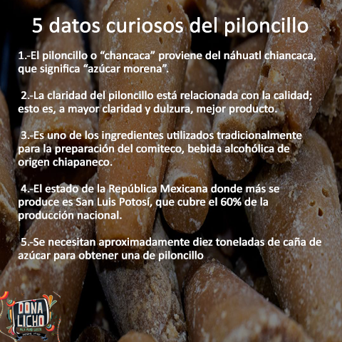 SalsaDonaLicho's tweet photo. Queremos que conozcas los ingredientes de nuestra salsa: El piloncillo. El #piloncillo es usado en una gran cantidad de platillos mexicanos: buñuelos, camote, capirotada, palanquetas, muéganos, frutas cristalizadas,etc. Disfruta @salsadonalicho con lo que tu quieras. #Salsa https://t.co/Y4w5ngNi3d