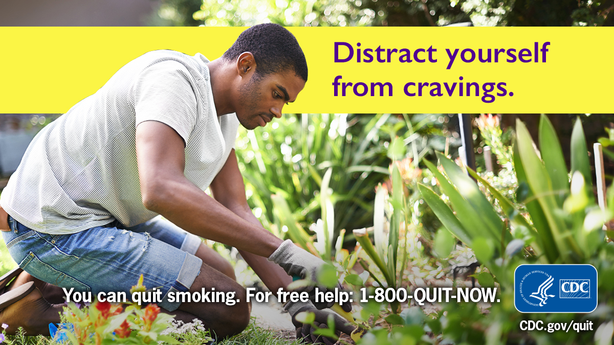 CDCTobaccoFree's tweet photo. Feel a cigarette craving coming on? Find a fun distraction to keep your hands and mind busy. Find more tips to help you while quitting smoking at https://t.co/N6zYMofnEY. https://t.co/bUqvqbmknU