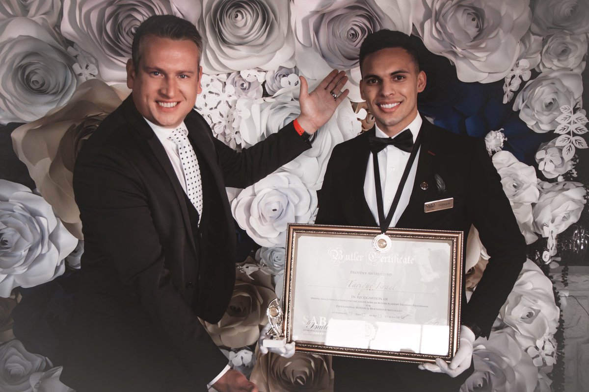 Congratulations to Tarrique who achieved the highest scores on the July Butler Course. thebutlerschool.com #butler #training #course #butlerschool