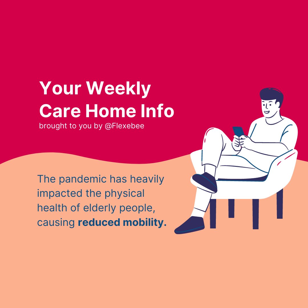 flexebee's tweet photo. 🦽  Your Weekly Care Home Info: Age UK has found that over 60s feel their mobility has decreased due to inactivity during the pandemic.
✅ Our Care Essentials training helps care home staff understand how to safely move &amp; handle residents ➡️ https://t.co/KDbCBT3d0t
#CareHome https://t.co/e2N83VCDcv