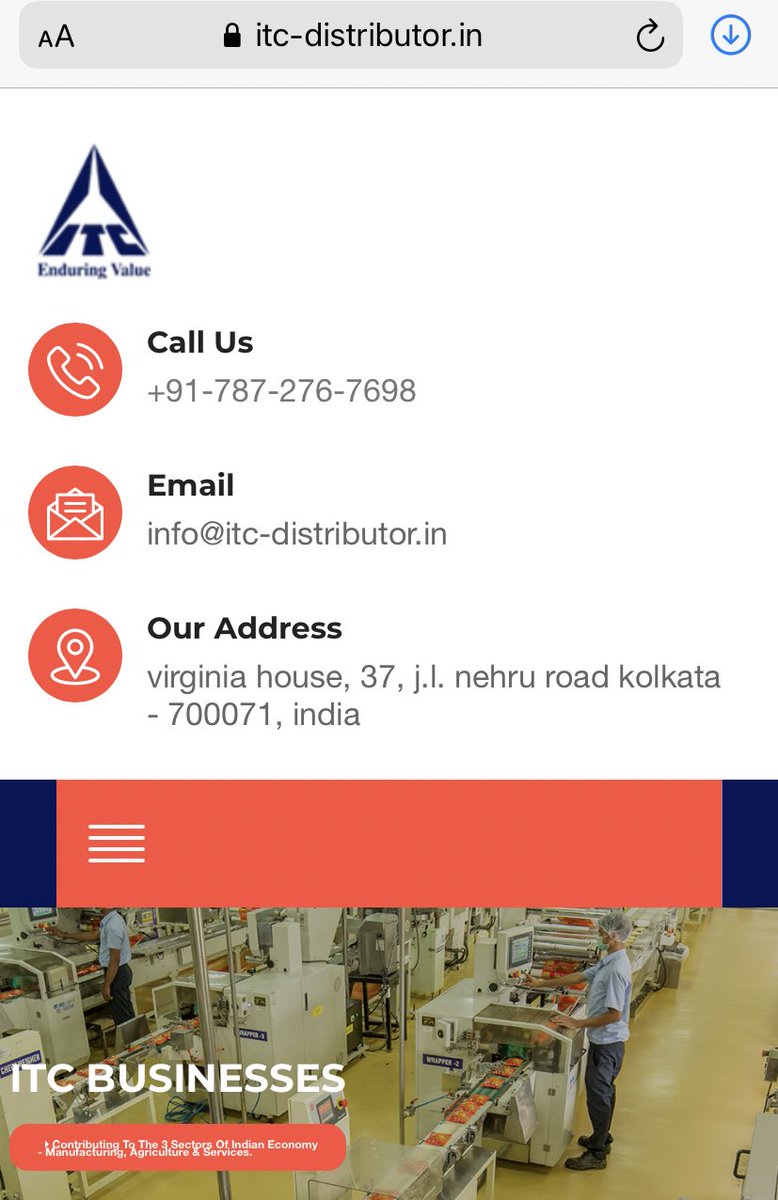 GoyalNigoyal's tweet photo. @ITCCorpCom I have been contacted through this email id for offer of distributorship and they are demanding money for registration. It appears to be a scam to me. Please confirm if its genuine or fake…#ITC https://t.co/OpwCIEoKMq