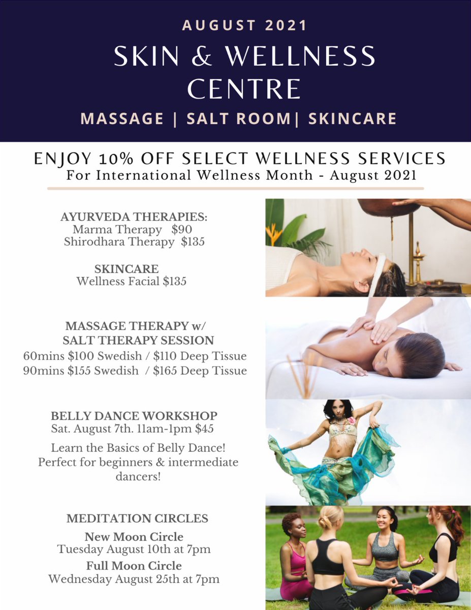 August Newsletter- 10% off Select Wellness Services! conta.cc/2WM6mtQ