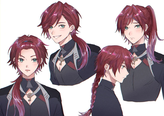 ヘアアレンジしやすそうでいいよね… #イロ絵ス 