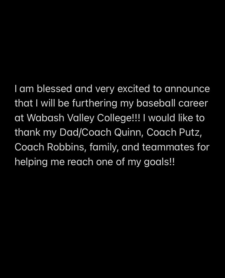 QuinnKonner's tweet photo. I want to give a special thanks to @scottqu55 @Tigers2023 @DanDrullinger @Fightonfan @Jared_proc15 @Kquinn9905 @WVCBaseball @kputz10 @jasonwrob @chrissylrobbins @PBRIndiana @srqui @Rawlings_Tigers @robbins_lexie @Krobbins16 @RussoBeerstores @SBRileyBaseball @CoachDeDario https://t.co/O6uXtwkxAF