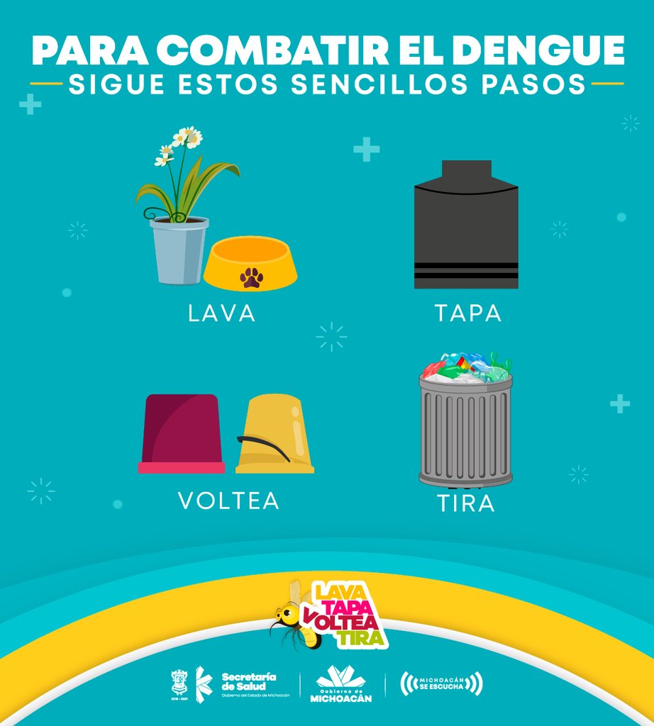 proammich's tweet image. Para que el mosquito transmisor de dengue deje de reproducirse, recuerda evitar la acumulación de agua siguiendo estos consejos. 👇#CuidamosTuSalud