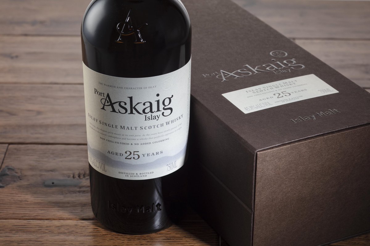 Port Askaig Whisky (@portaskaigmalt) on Twitter photo This Port Askaig 25 Year Old (exclusive to North America) has rich floral notes studded with leather & spice, complementing its peaty character.
It’s arriving to the U.S. with <a href="/impexbev/">ImpEx Beverages</a> and Canada with Pacific, so keep an eye out if you’d like to add it to your collection. This Port Askaig 25 Year Old (exclusive to North America) has rich floral notes studded with leather & spice, complementing its peaty character.
It’s arriving to the U.S. with <a href="/impexbev/">ImpEx Beverages</a> and Canada with Pacific, so keep an eye out if you’d like to add it to your collection.