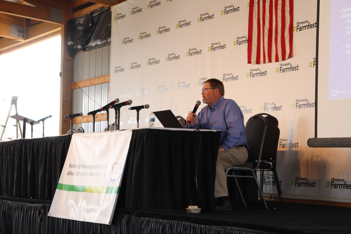 Curious about alternative grain contracts? Hear about pros and cons from veteran risk management commodity broker, Kent Beadle, CHS Hedging, who shared his expertise at <a href="/MNFarmfest/">Minnesota Farmfest</a>. Watch now: bit.ly/3xoaehr