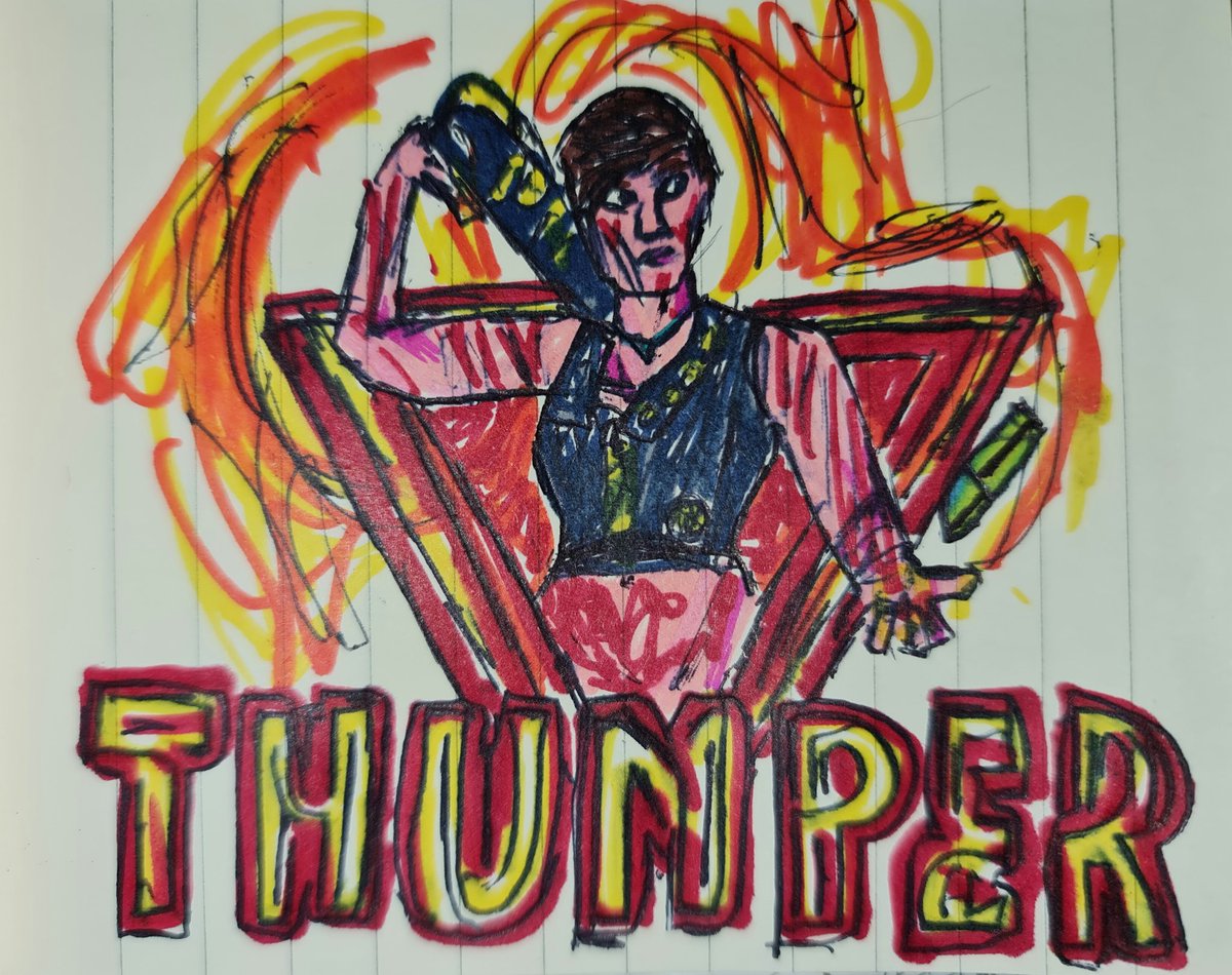 Brassylassy's tweet image. No bunny better mess with Thumper. 😳 
#CRAWLorDIE2 #COD2 #TANKarmy #Thumper #DoodleDiane #FanArt