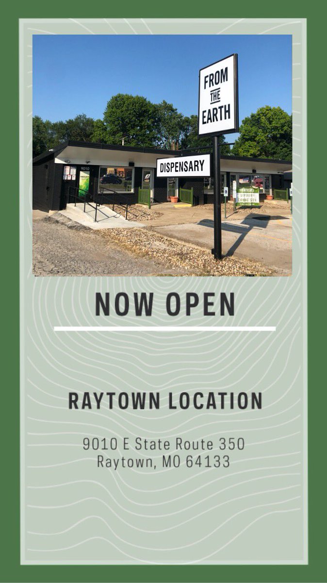 Have your had a chance to check out our newest location yet!?
*
Must be 18+ to view this content. Medical cannabis use is for certified patients only.

#Raytown #RaytownMissouri #Missouri #MissouriCannabis