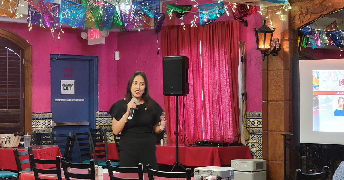 Great way to start the morning at the <a href="/WestSAChamber/">West SA Chamber</a> and @southsachamber's Networking Breakfast at <a href="/PicoDeGalloSA/">Pico de Gallo</a>! Councilwoman <a href="/DrAdrianaD4/">Councilwoman Adriana Rocha Garcia, PhD</a> did an outstanding job in articulating what's happening in #SATX District 4 and in our City!