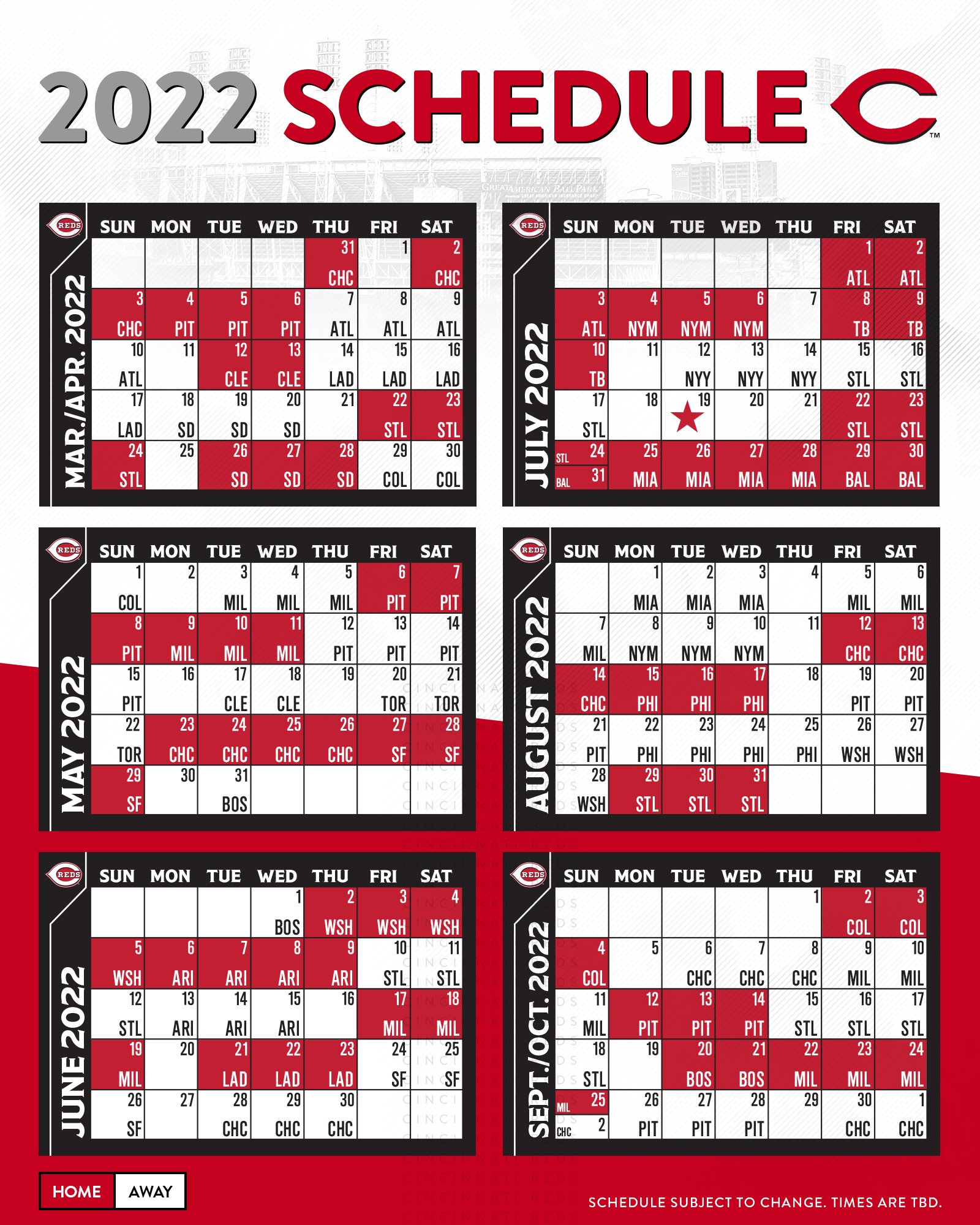 Reds 2021 schedule released - Cincinnati Business Courier