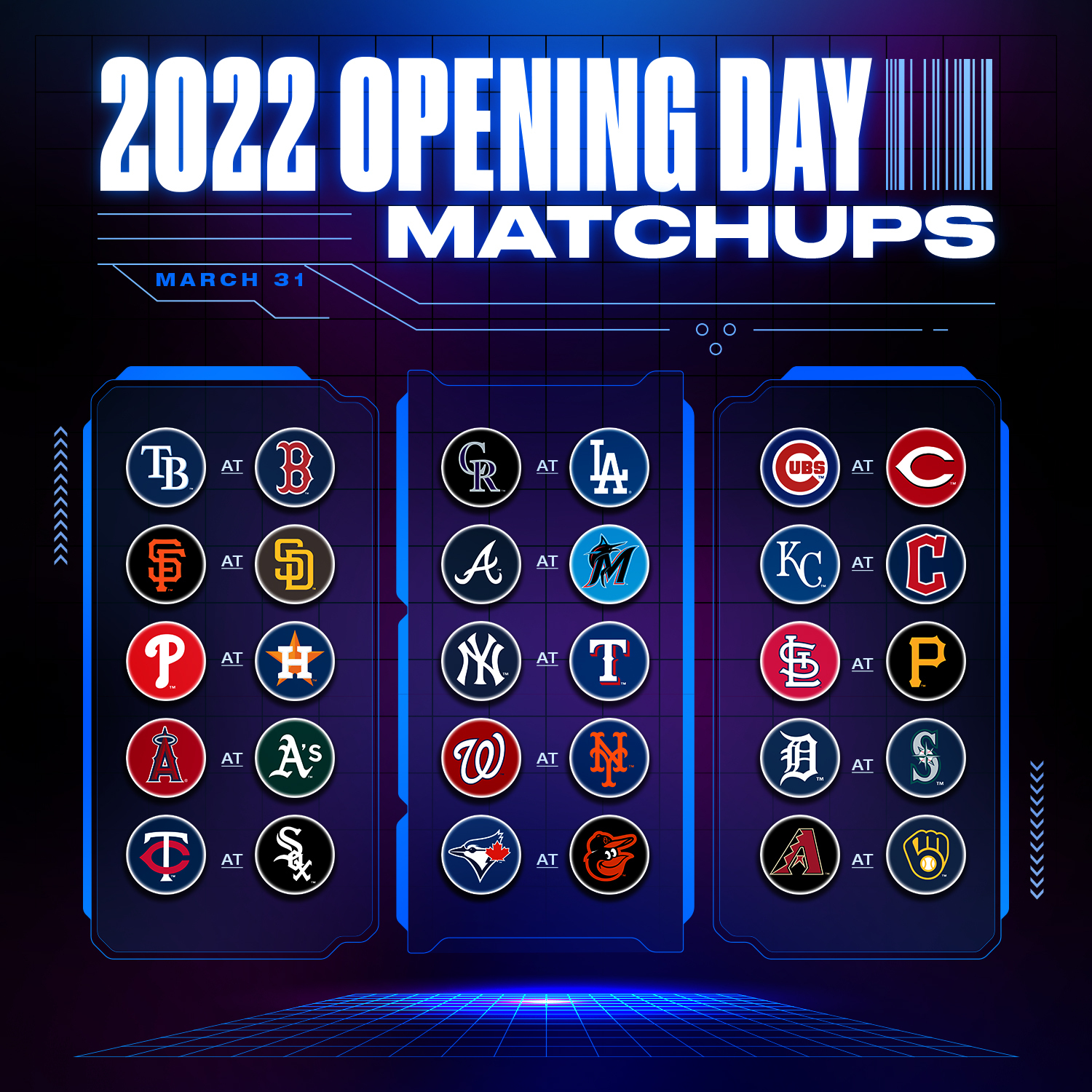 Mlb Schedule 2022