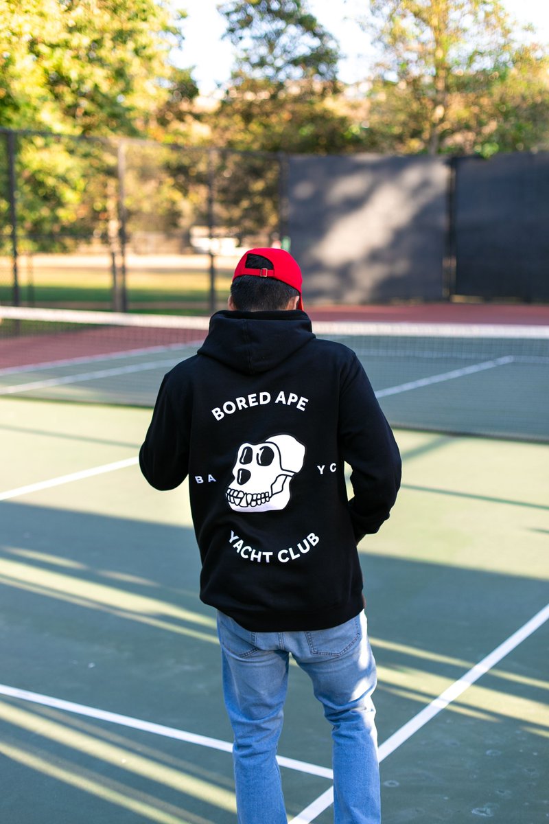新品 L BAYC Bored Ape Yacht Club JACKET BAYC x BAPE Bored Ape Yacht Club Coach Jacket Black Size