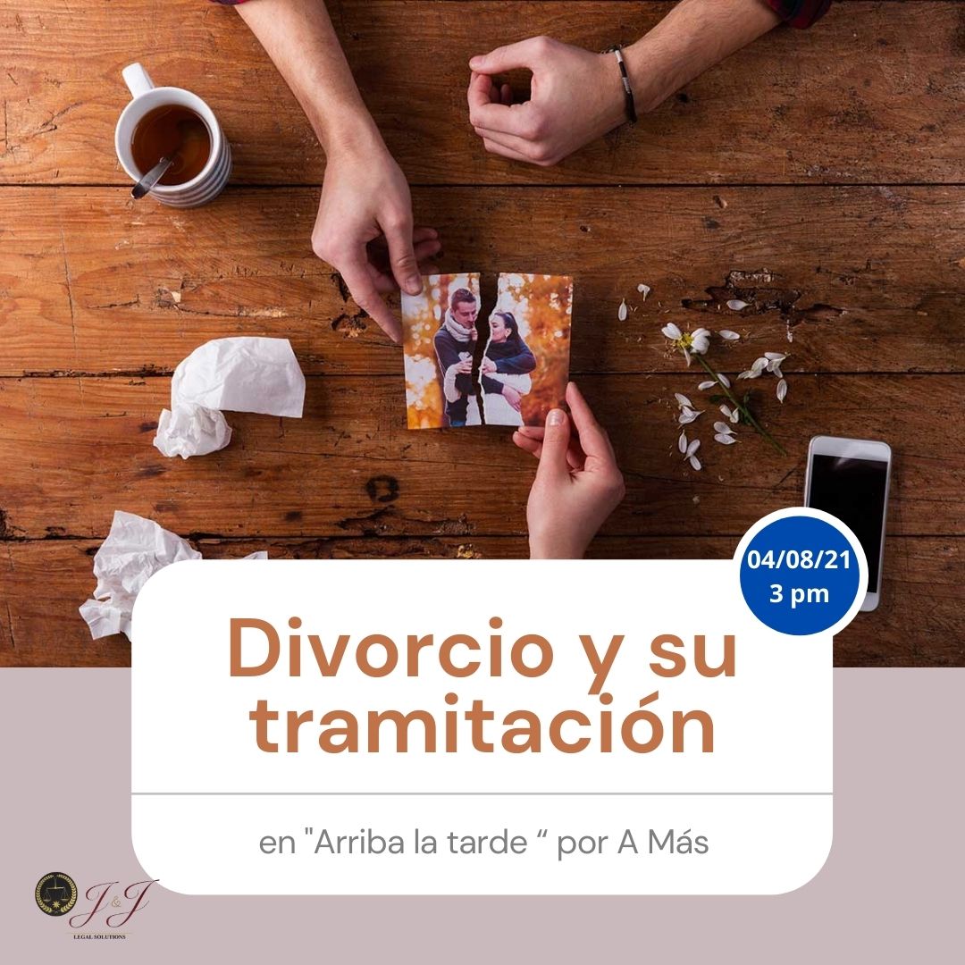JyJLegal's tweet photo. ¿Cuál es el proceso para tramitar el divorcio? Hoy en @arribalatardetv hablaré sobre este tema. Los espero a las 3 pm en estos canales 7.2 tv abierta, 1246 #skyhd, 248 #sky, 110 #totalplay, 141 #megacable, 070 #izzi y 187 #star https://t.co/eUbIgev3Iw