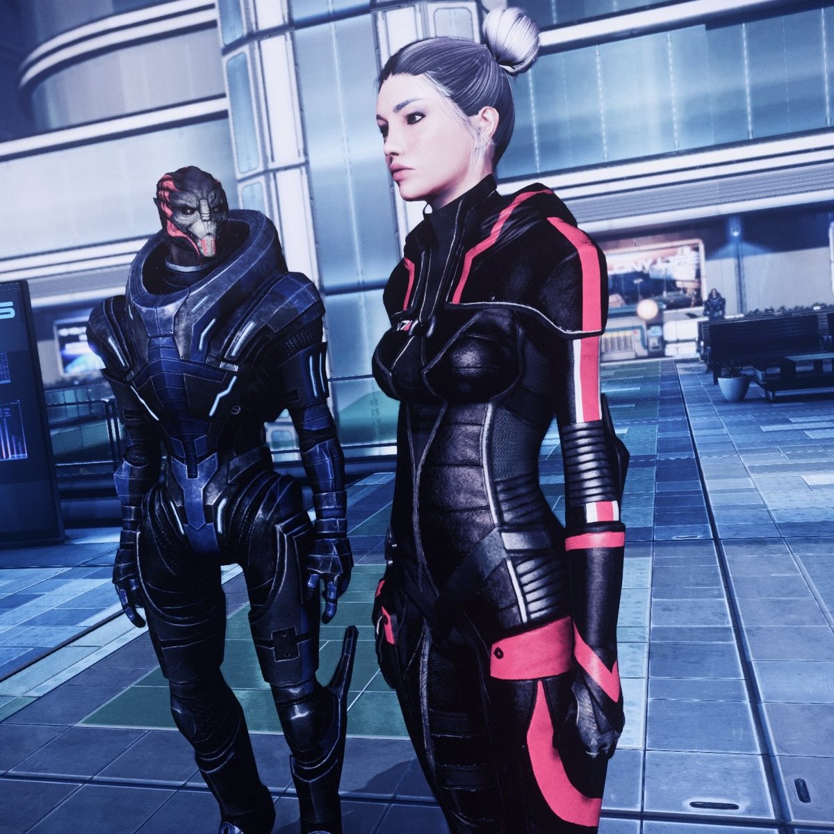 LizagnaNoodles's tweet photo. Forgot to post these! Going to try and release the Kasumi hood down casual mod maybe tonight? More likely tomorrow for LE3, I'll work on LE2 after that. #MassEffectLegendaryEdition #MassEffectMods #ModdingMassEffect https://t.co/T07Po1ytmD